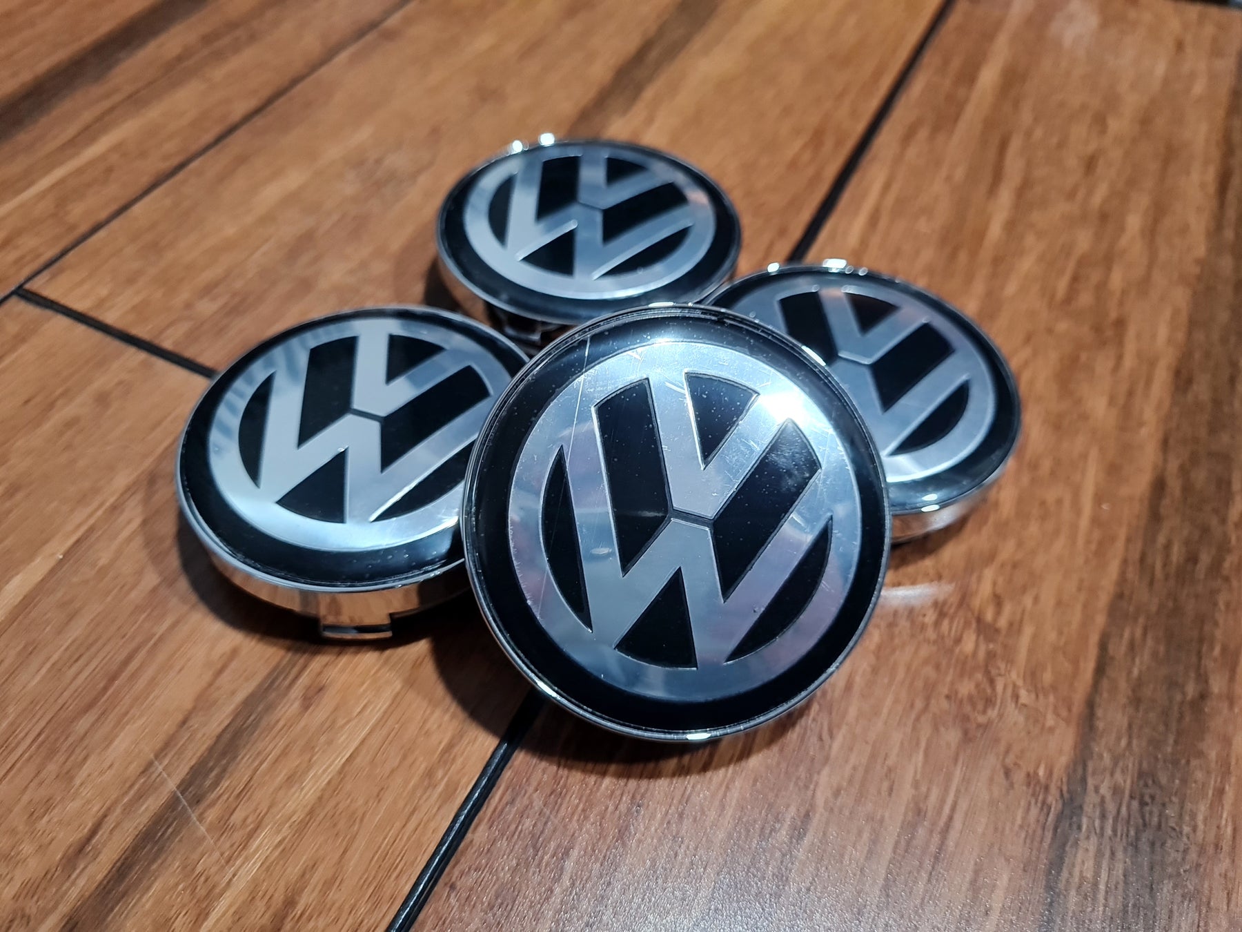 4x Alloy Wheel Volkswagen Centre caps for Aftermarket VW alloys 60mm ...
