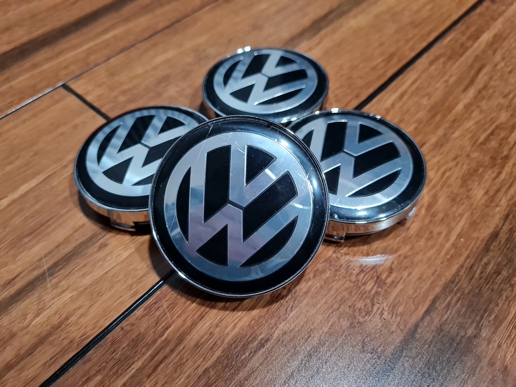 4x Alloy Wheel Volkswagen Centre caps for Aftermarket VW alloys 60mm ...