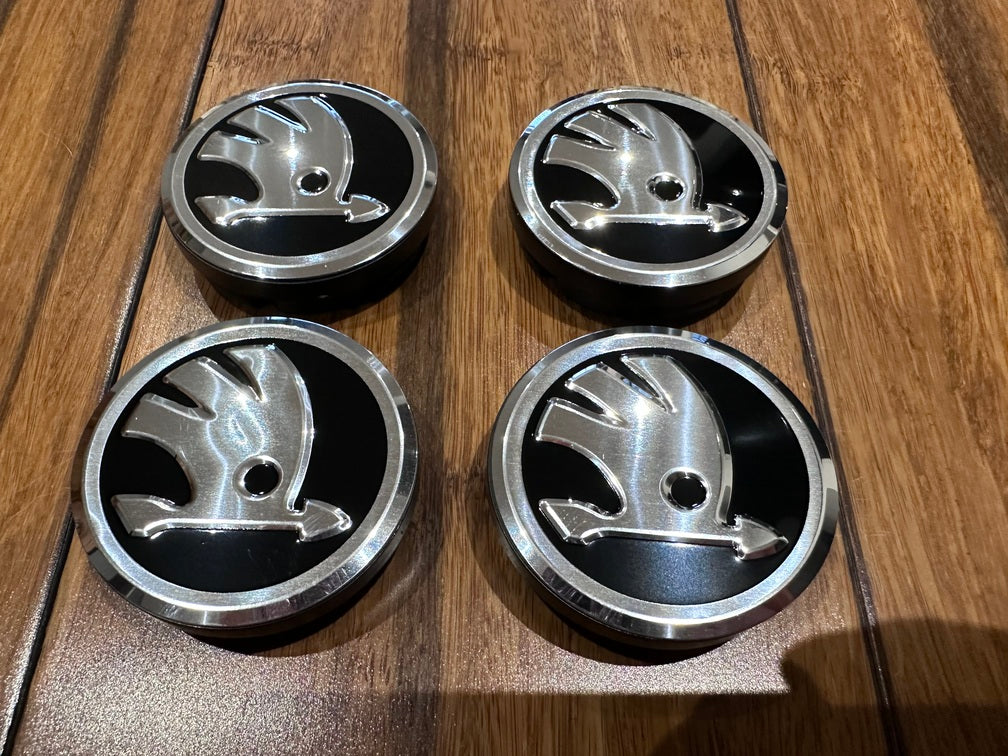 thumbnail image 2 of Greitapigu 4x 62mm/56mm Alloy Wheel Hub Centre Caps - Fits Mazda Opel - Grey 2 of 3