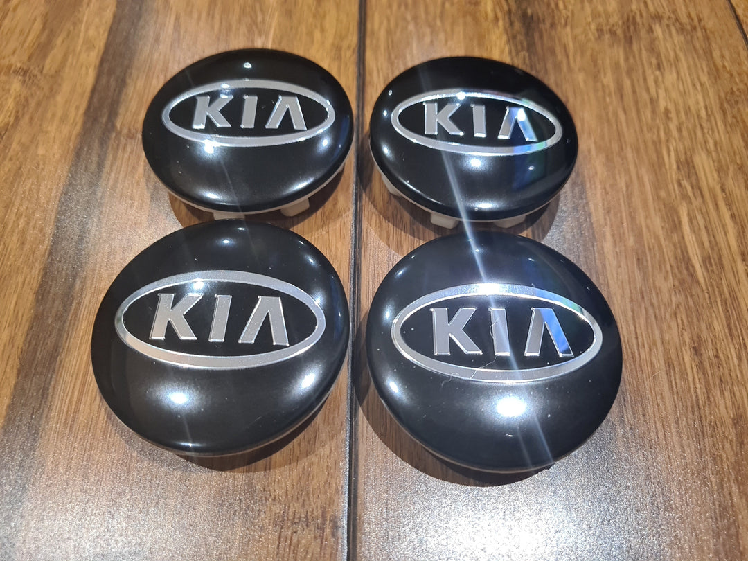 BMW ALLOY WHEELS BLUE CENTER CAPS SET (4) Face 60mm Clip 58mm on
